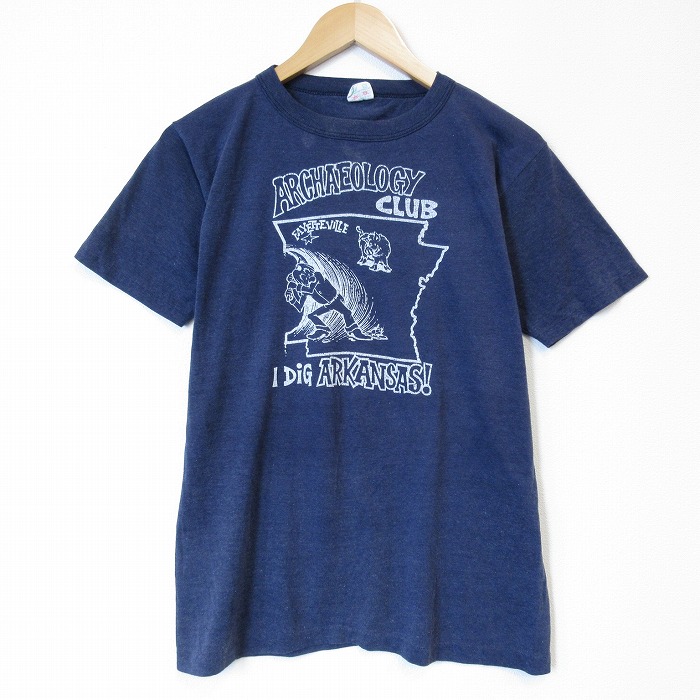 【20%OFF】80s 半袖Tシャツ アーカンソー ネイビー メンズM相当 | 古着