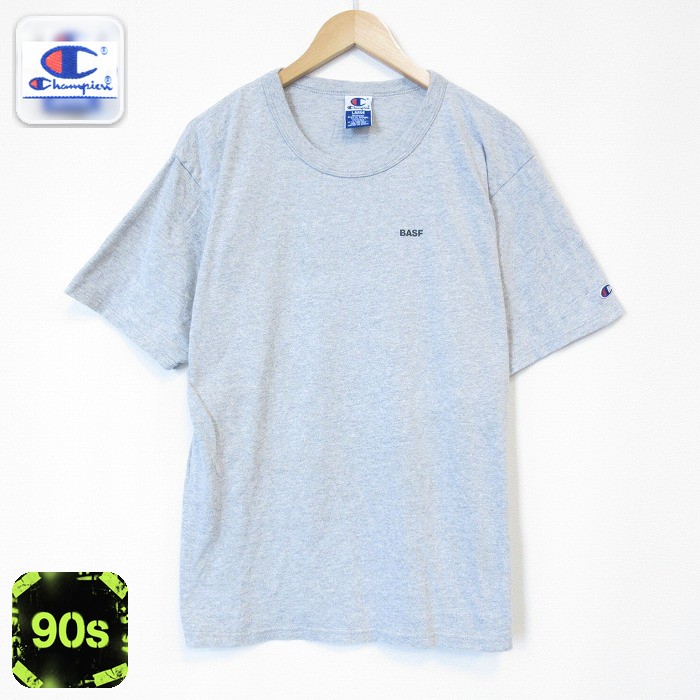 チャンピオン 90s 半袖Tシャツ BASF グレー メンズXL相当 | 古着