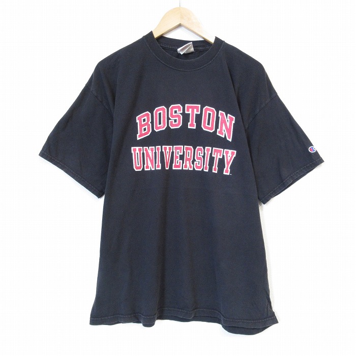 【20%OFF】00s 半袖Tシャツ ボストンカレッジ ブラック メンズXL相当 | 古着