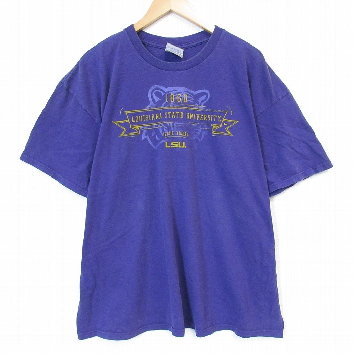 ナイキ 00s 半袖Tシャツ ハイジアナカレッジ パープル メンズXL相当 | 古着