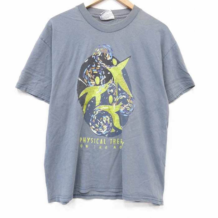 リー 90s 半袖Tシャツ PHYSICAL グレー メンズL相当 | 古着