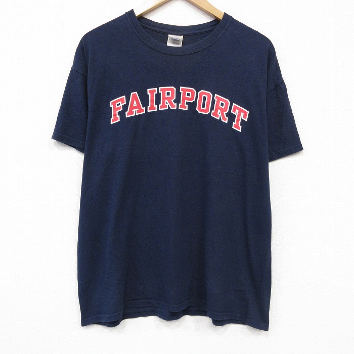 【20%OFF】00s 半袖Tシャツ FAIRPORT ネイビー メンズXL相当 | 古着