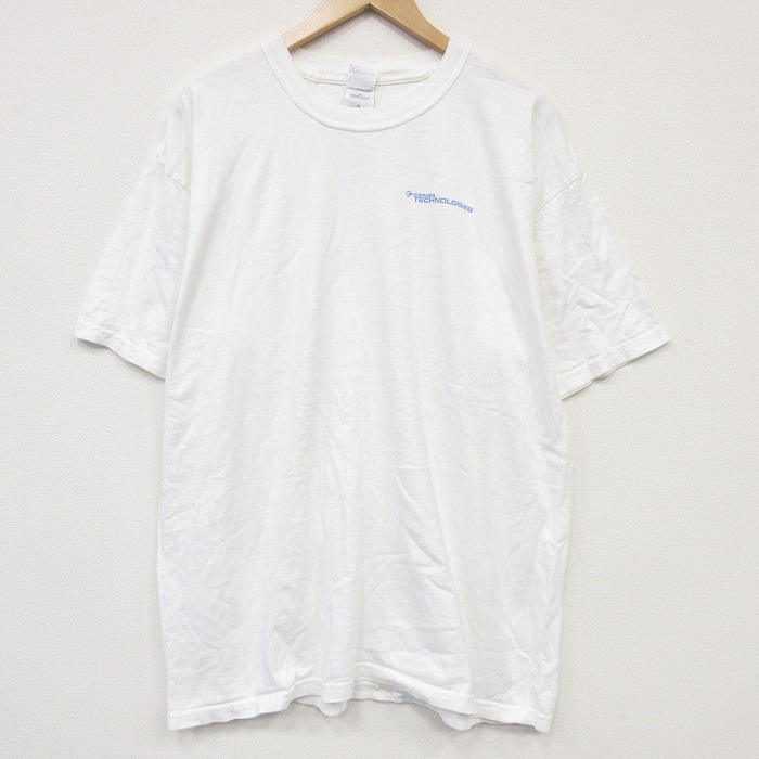 半袖Tシャツ テクノロジー ホワイト メンズXL相当 | 古着