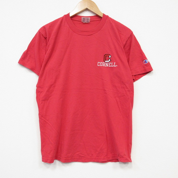 チャンピオン 00s 半袖Tシャツ コーネル レッド メンズM相当 | 古着