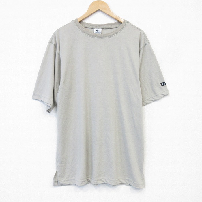 コロンビア 90s 半袖Tシャツ ワンポイントロゴ ベージュ メンズXL相当 | 古着