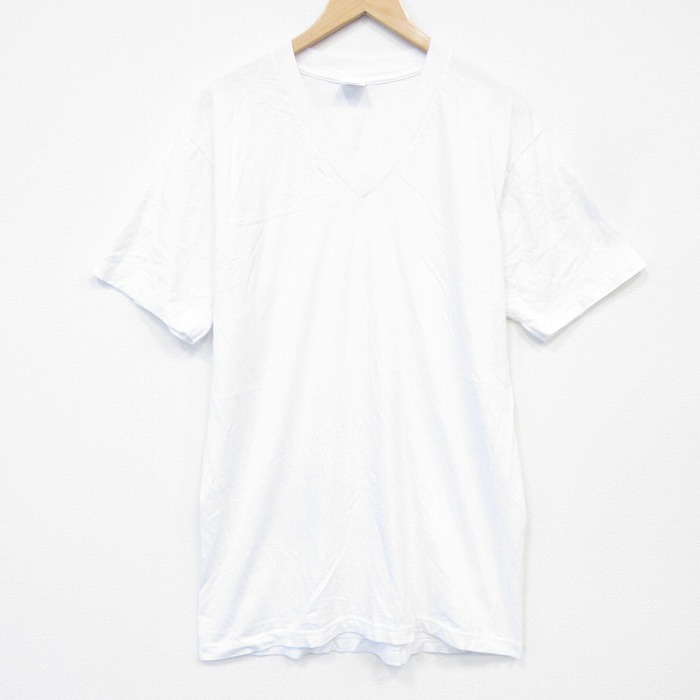 【20%OFF】00s 半袖Tシャツ 無地 ホワイト メンズL相当 | 古着