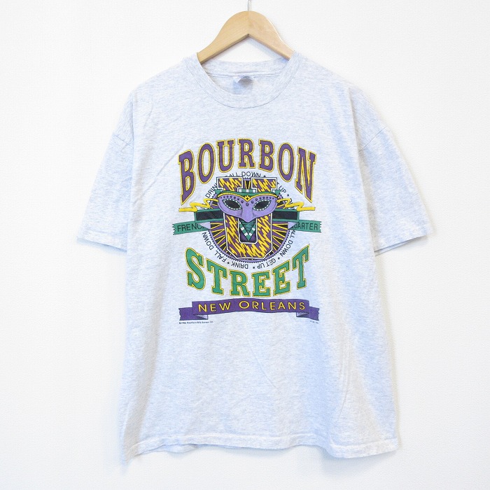 ヘインズ 90s 半袖Tシャツ ニューオリンズ グレー メンズXL相当 | 古着