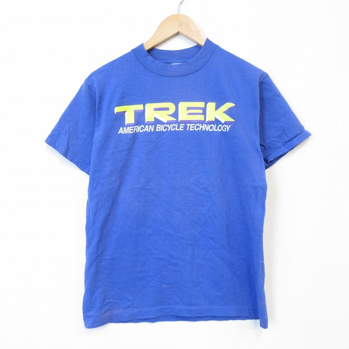 90s 半袖Tシャツ TREK ブルー メンズM相当 | 古着