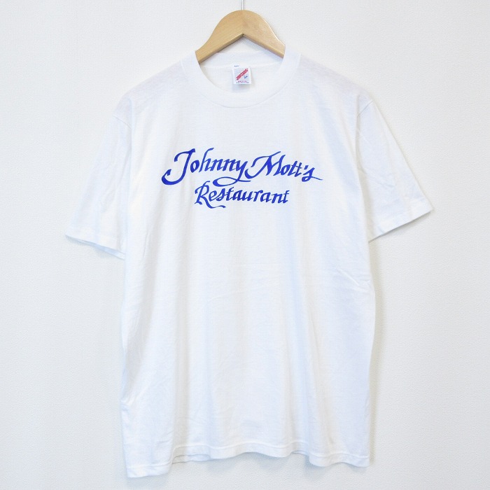 【20%OFF】80s 半袖Tシャツ レストラン ホワイト メンズL相当 | 古着