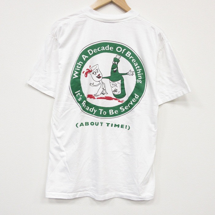 オニータ 90s 半袖Tシャツ ABOUT ホワイト メンズL相当 | 古着