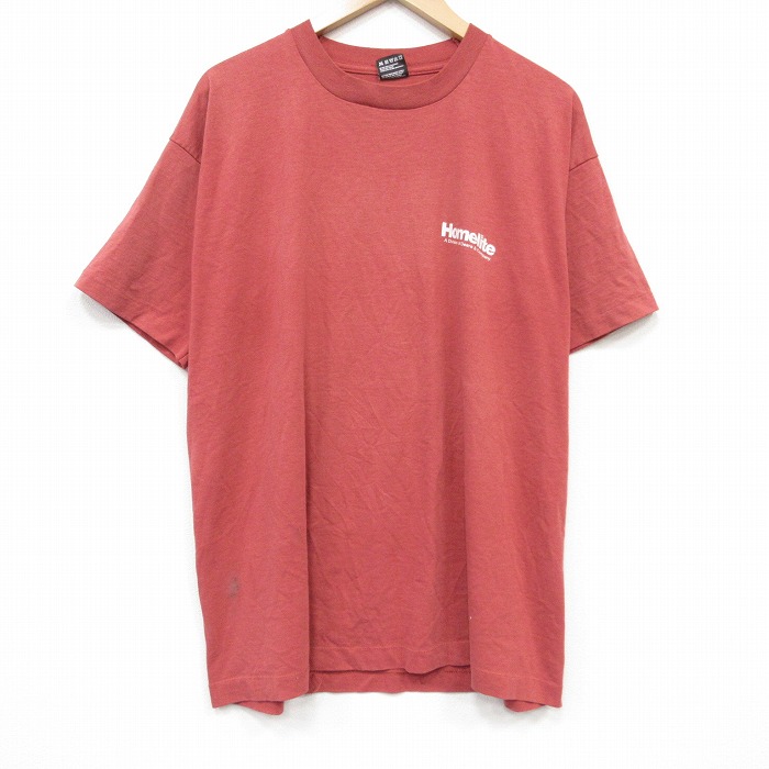 フルーツオブザルーム 90s 半袖Tシャツ Homelite バーガンディ メンズXL相当 | 古着