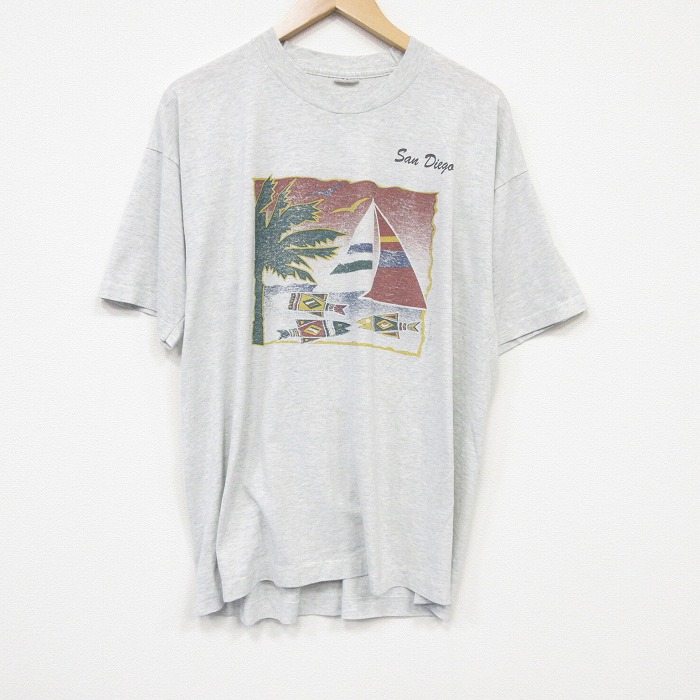 90s 半袖Tシャツ サンディエゴ グレー メンズXL相当 | 古着