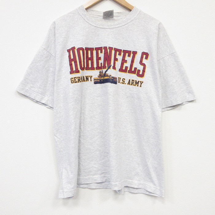 90s 半袖Tシャツ USアーミー グレー メンズXL相当 | 古着