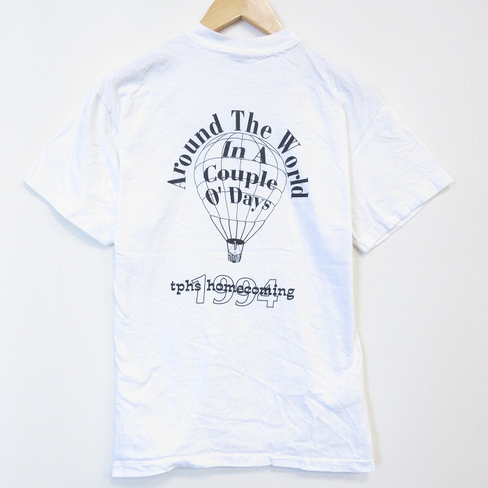 ヘインズ 90s 半袖Tシャツ 気球 ホワイト メンズM相当 | 古着