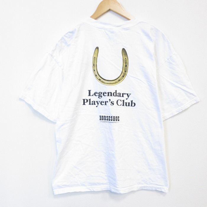 【20%OFF】半袖Tシャツ ホスシュー ホワイト メンズXL相当 | 古着