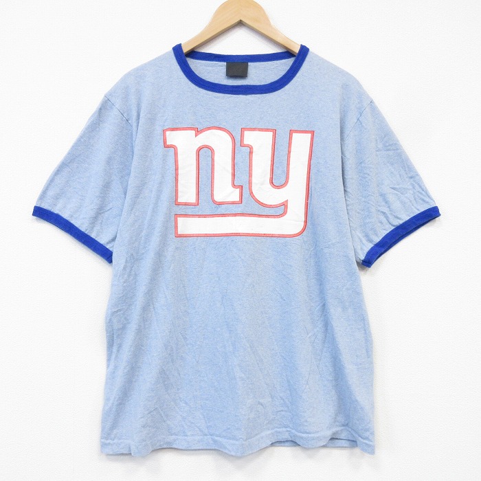 90s 半袖Tシャツ ニューヨークジャイアンツプリント ライトブルー メンズL相当 | 古着