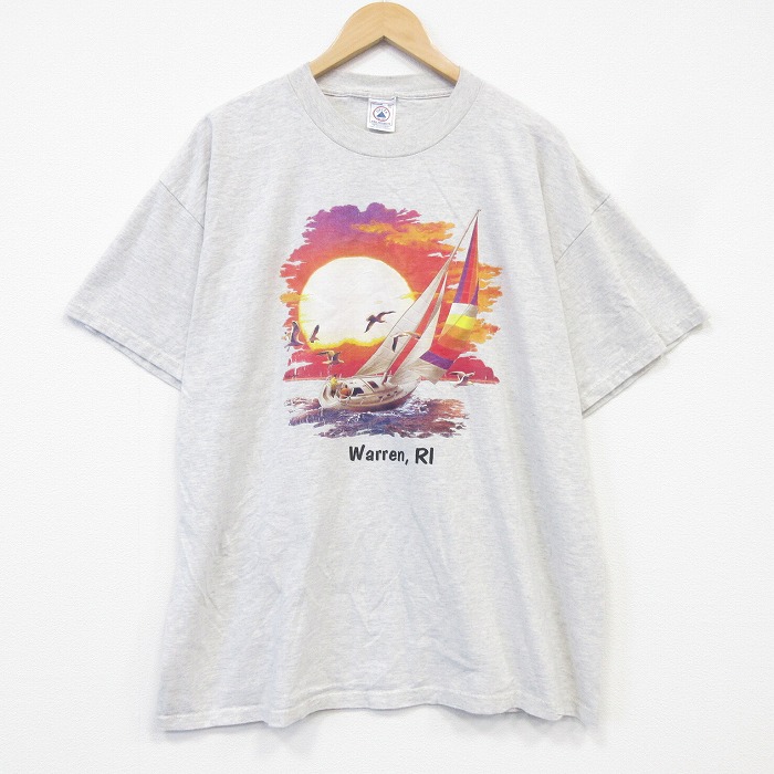 【20%OFF】00s 半袖Tシャツ ヨート グレー メンズXL相当 | 古着