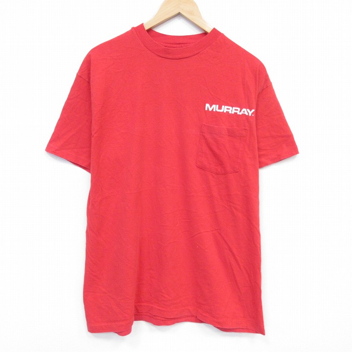 ヘインズ 90s 半袖Tシャツ MURRAY レッド メンズL相当 | 古着
