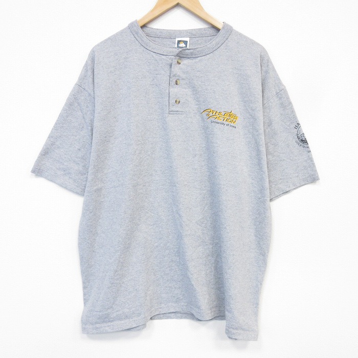 【20%OFF】00s 半袖Tシャツ アイオワカレッジ グレー メンズXL相当 | 古着