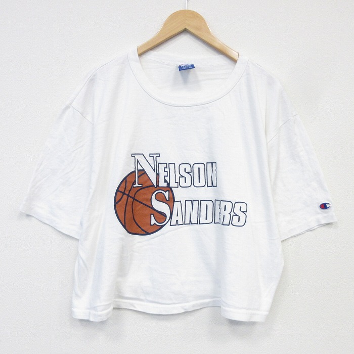 チャンピオン 90s 半袖Tシャツ バスケットボール ホワイト メンズXL相当 | 古着