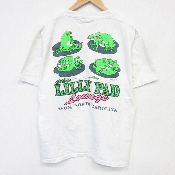 All Sport 90s 半袖Tシャツ カエルエロプリント ホワイト メンズL相当 | 古着