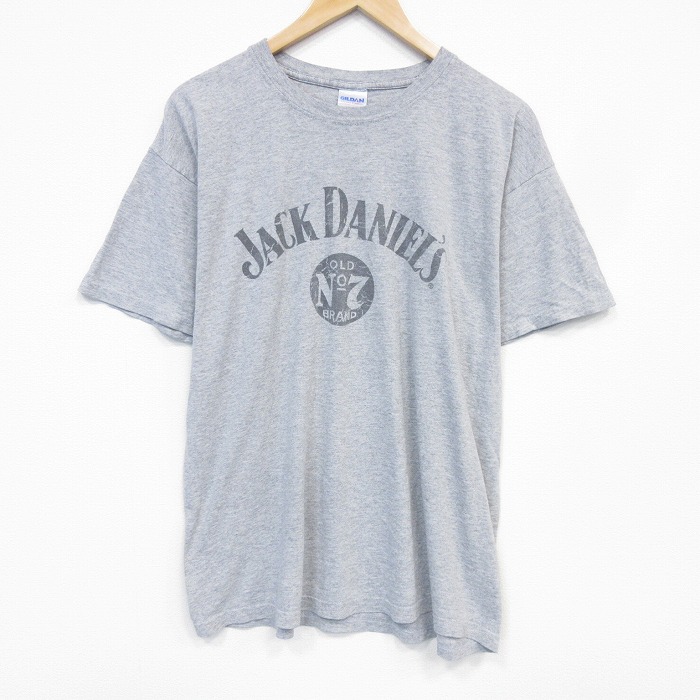 【20%OFF】00s 半袖Tシャツ ジャックダニエル グレー メンズXL相当 | 古着