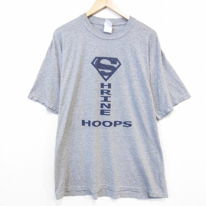 00s 半袖Tシャツ HRINE 霜降りグレー メンズXL相当 | 古着