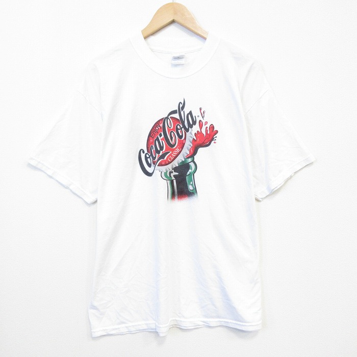 コカコーラ 00s 半袖Tシャツ ホワイト メンズXL相当 | 古着
