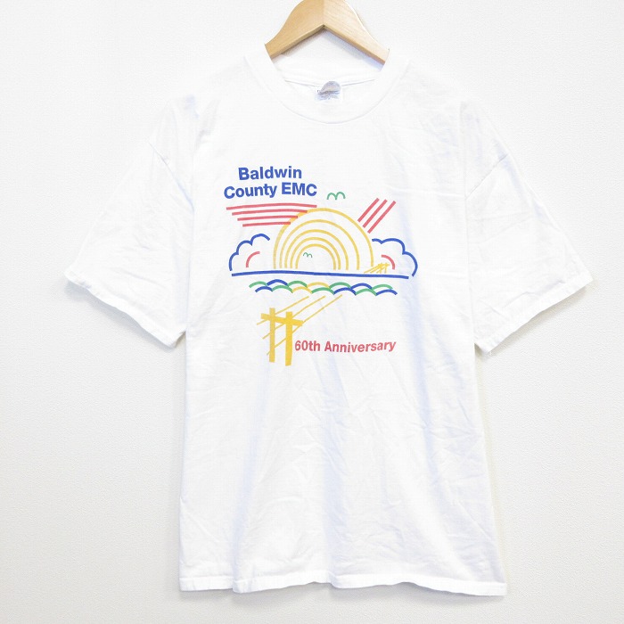 ヘインズ 90s 半袖Tシャツ Baldwin ホワイト メンズXL相当 | 古着