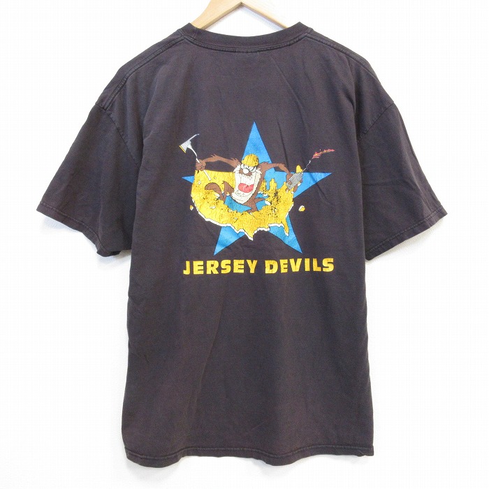 ヘインズ 00s 半袖Tシャツ ルーニーテューンズダズ ブラック メンズXL相当 | 古着