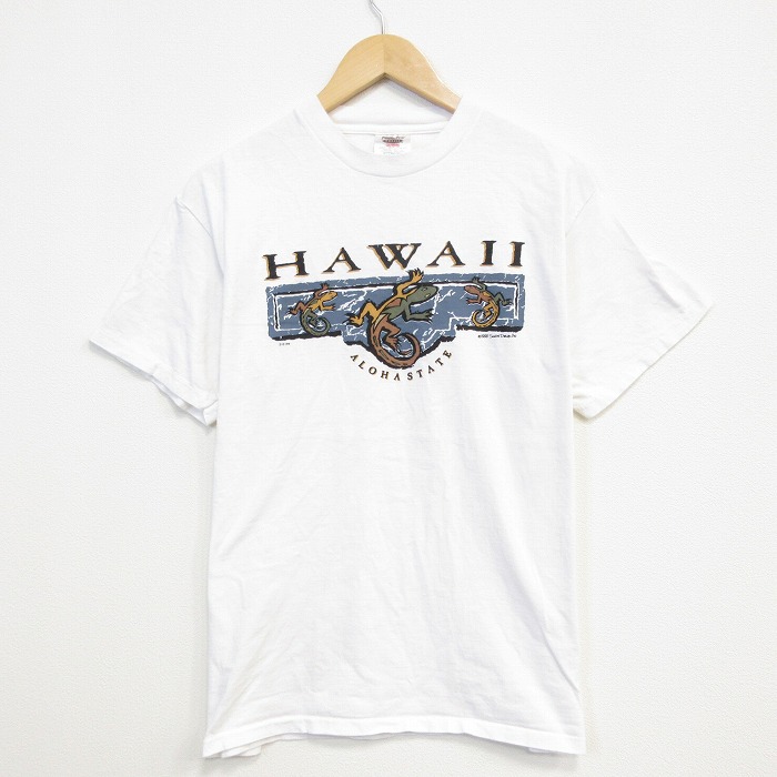 オニータ 90s 半袖Tシャツ ハワイ ホワイト メンズL相当 | 古着
