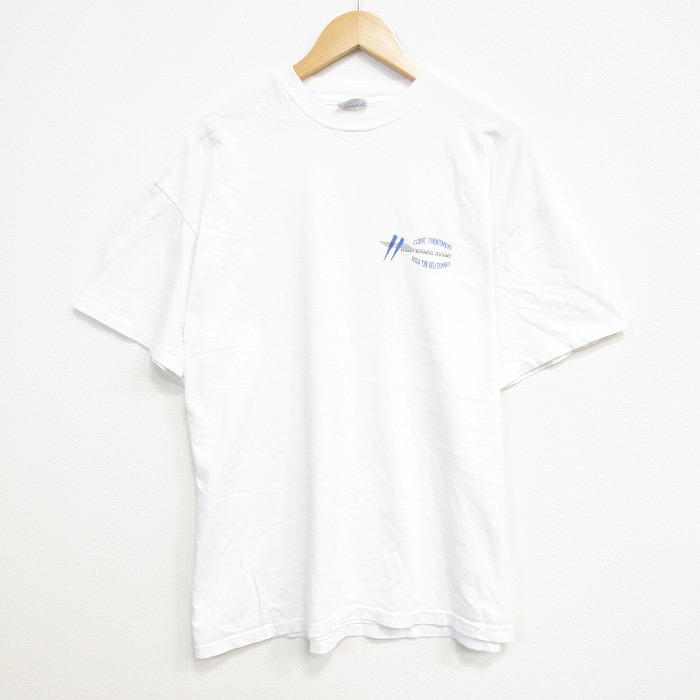 ヘインズ 90s 半袖Tシャツ ビジネス ホワイト メンズXL相当 | 古着