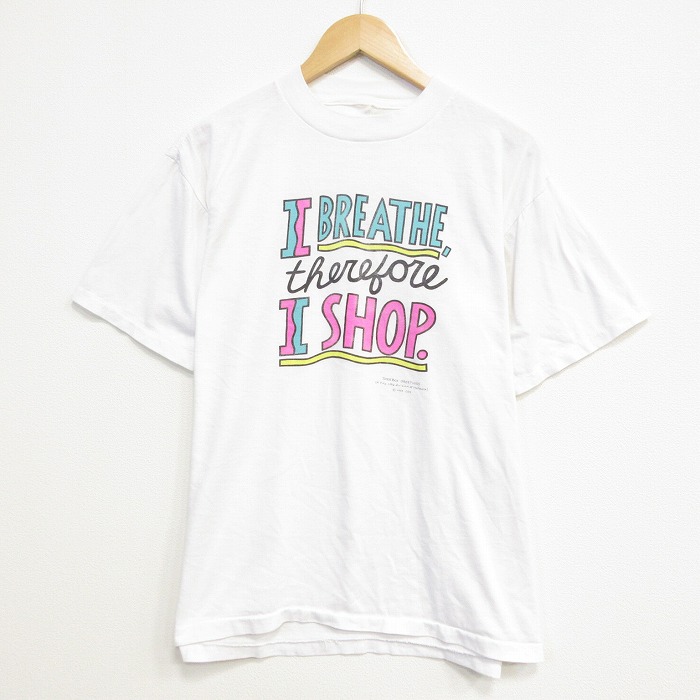 80s 半袖Tシャツ SHOP ホワイト メンズXL相当 | 古着