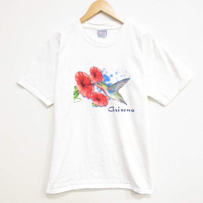All Sport 90s 半袖Tシャツ 鳥 ホワイト メンズL相当 | 古着
