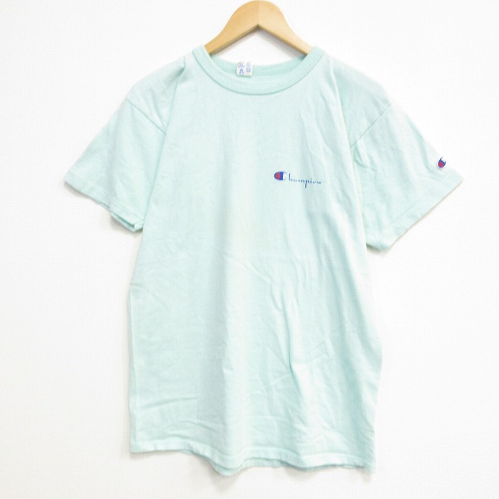 チャンピオン 80s 半袖Tシャツ ワンポイントロゴ グリーン メンズM相当 | 古着