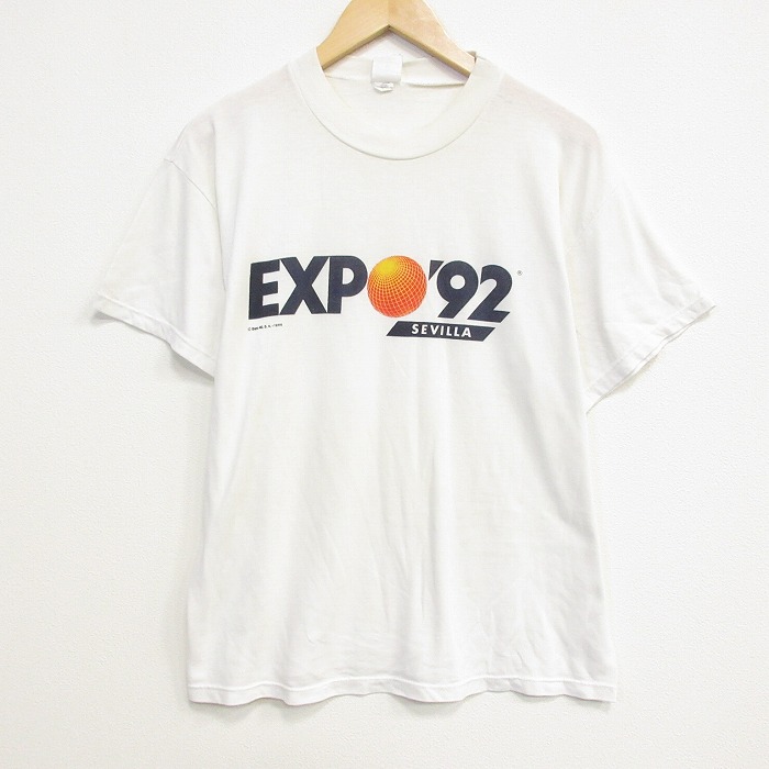 90s 半袖Tシャツ EXPO ホワイト メンズL相当 | 古着