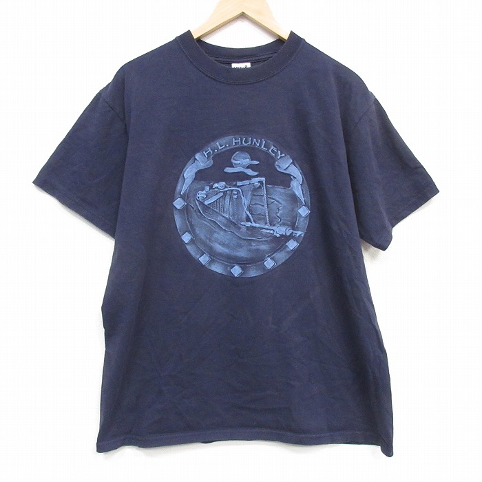 00s 半袖Tシャツ HUNLEY ブラック メンズL相当 | 古着