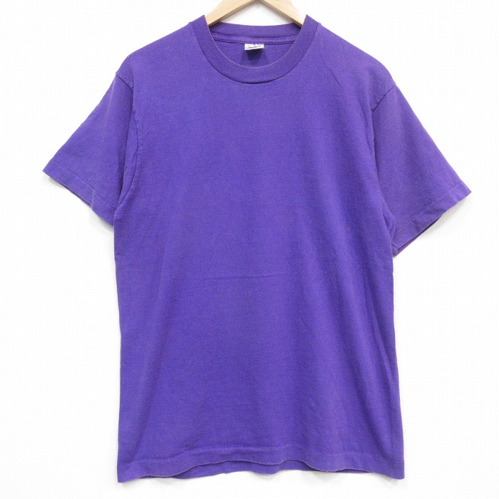 フルーツオブザルーム 90s 半袖Tシャツ パープル メンズM相当 | 古着