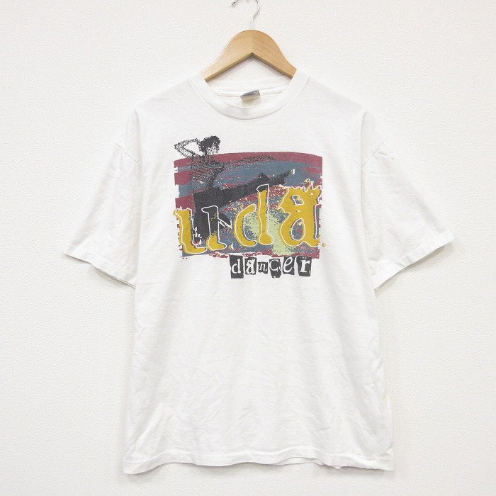 90s 半袖Tシャツ ダンサー ホワイト メンズL相当 | 古着