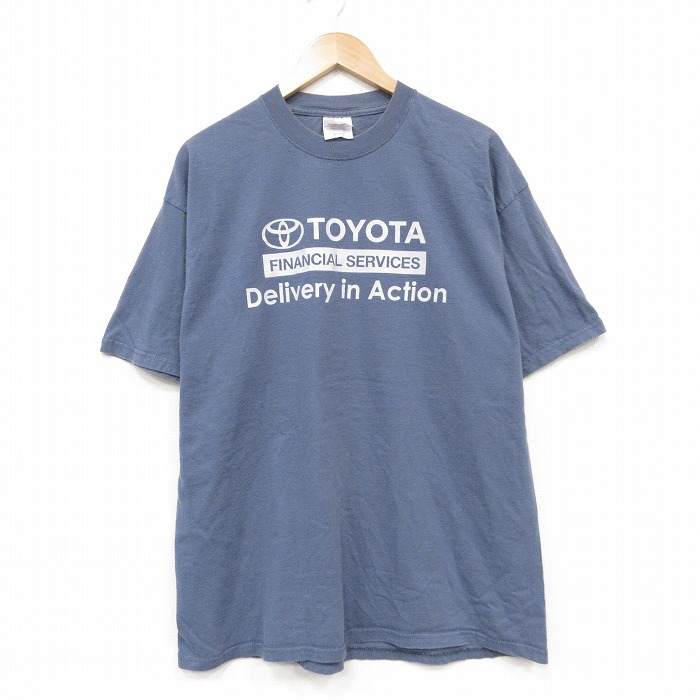 00s 半袖Tシャツ トヨタ ネイビー メンズXL相当 | 古着