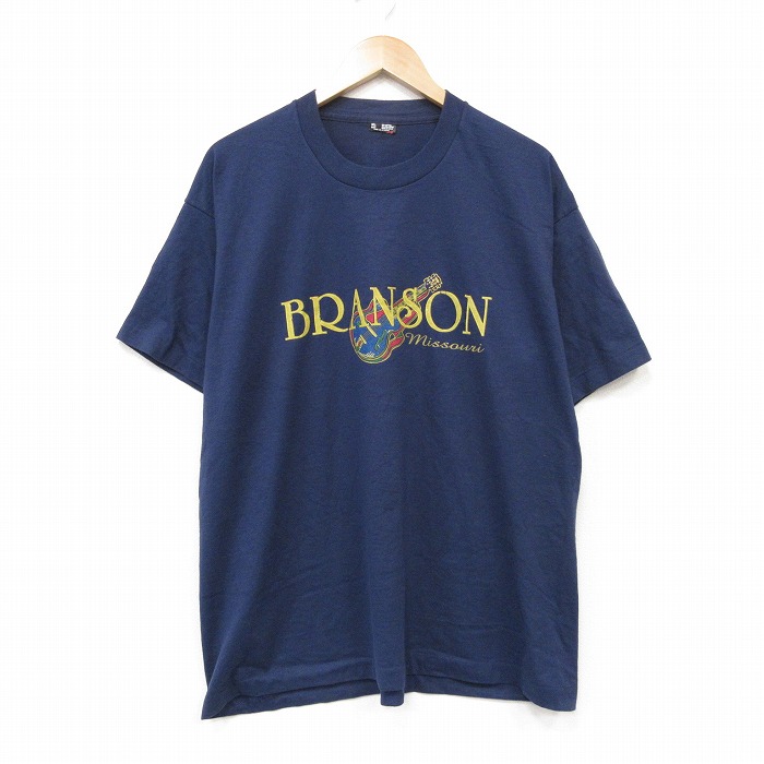 90s 半袖Tシャツ BRANSON ネイビー メンズXL相当 | 古着