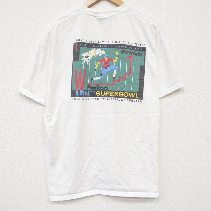 リー 90s 半袖Tシャツ スーパーボウル ホワイト メンズXL相当 | 古着