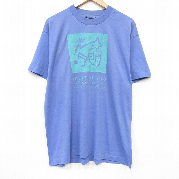 フルーツオブザルーム 90s 半袖Tシャツ Young ブルー メンズXL相当 | 古着