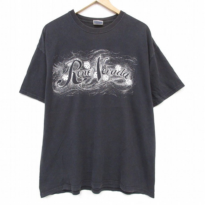 ヘインズ 00s 半袖Tシャツ サイコロ ブラック メンズXL相当 | 古着