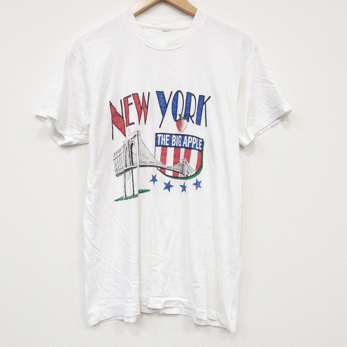 半袖Tシャツ ニューヨーク ホワイト メンズL相当 | 古着