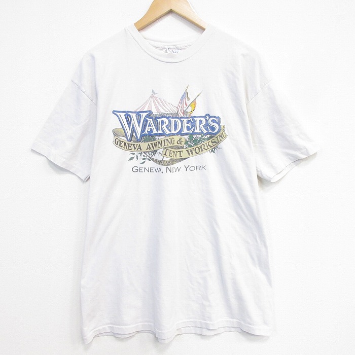 ヘインズ 80s 半袖Tシャツ ニューヨーク ホワイト メンズXL相当 | 古着