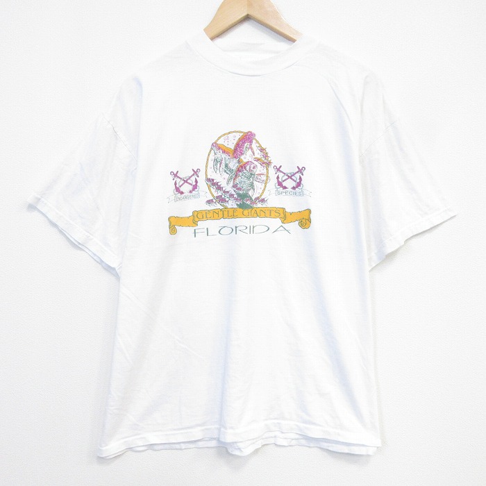 90s 半袖Tシャツ フロリダ グレー メンズXL相当 | 古着