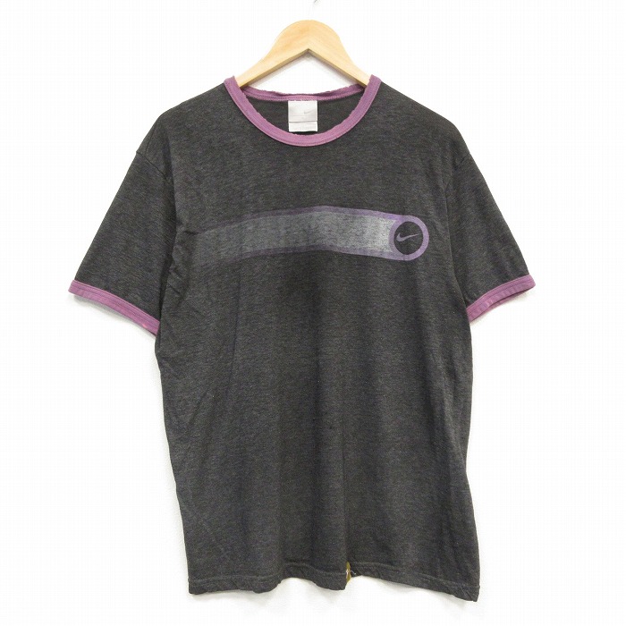 ナイキ 00s 半袖Tシャツ フェード ブラック メンズL相当 | 古着