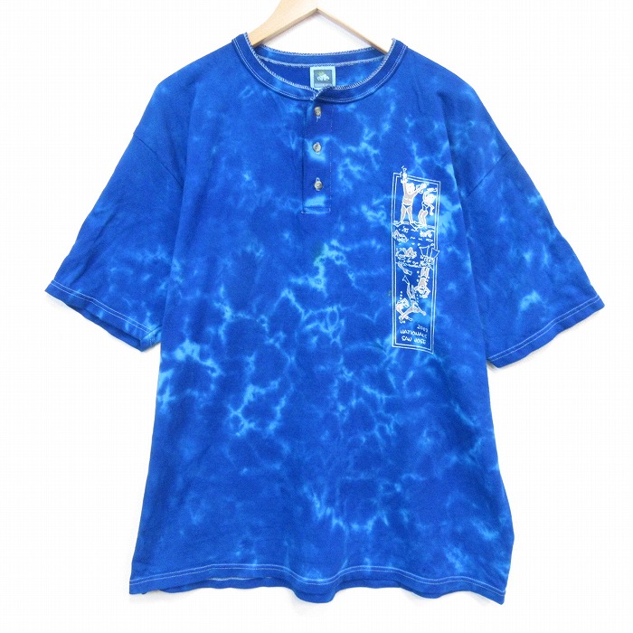 00s 半袖Tシャツ SAN JOSEタイダイ ブルー メンズXL相当 | 古着