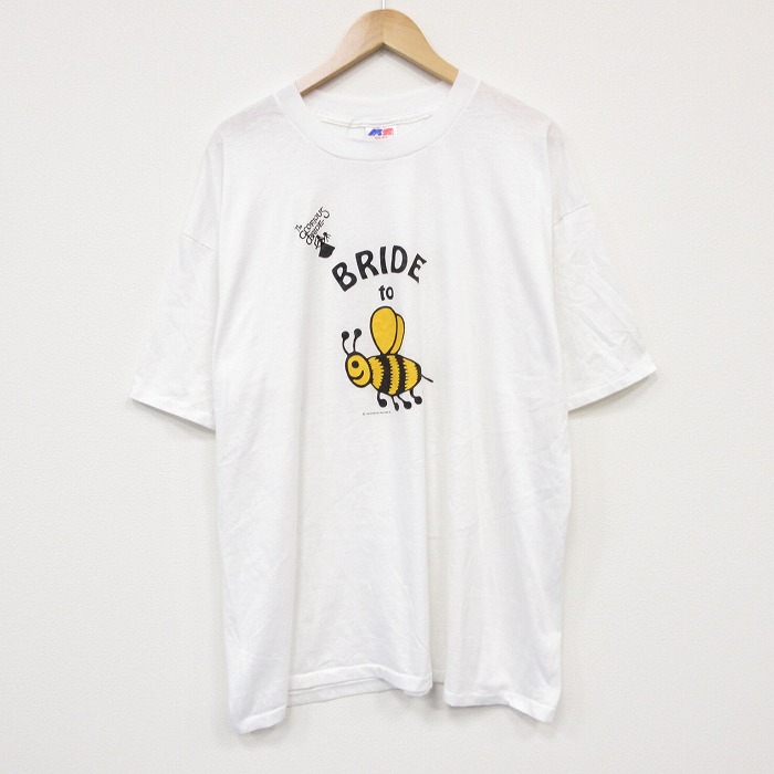 半袖Tシャツ ハチ ホワイト メンズXL相当 | 古着